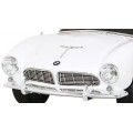 Autíčko BMW 507 Retro elektrické pre deti Biele + Audio LED + Ovládač + Ekokoža + EVA + Pomalý štart