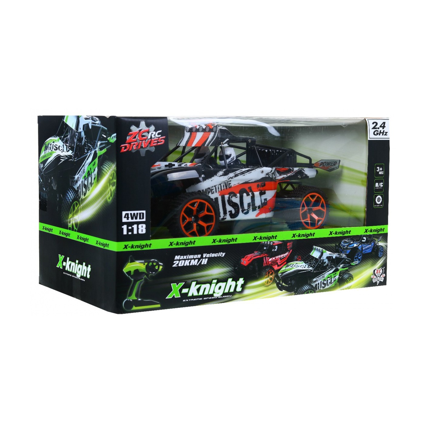 Autíčko Terénne R C 2 4G 1 18 Oranžové