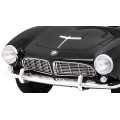 Autíčko BMW 507 Retro elektrické pre deti Čierne + Audio LED + Ovládač + Ekokoža + EVA + Pomalý štart