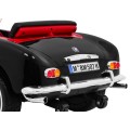 Autíčko BMW 507 Retro elektrické pre deti Čierne + Audio LED + Ovládač + Ekokoža + EVA + Pomalý štart