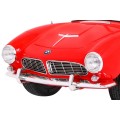 Autíčko BMW 507 Retro elektrické pre deti Červené + Audio LED + Ovládač + Ekokoža + EVA + Pomalý štart