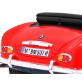 Autíčko BMW 507 Retro elektrické pre deti Červené + Audio LED + Ovládač + Ekokoža + EVA + Pomalý štart