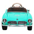 Autíčko BMW 507 Retro elektrické pre deti Zelené + Audio LED + Ovládač + Ekokoža + EVA + Pomalý štart