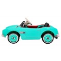 Autíčko BMW 507 Retro elektrické pre deti Zelené + Audio LED + Ovládač + Ekokoža + EVA + Pomalý štart