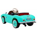 Autíčko BMW 507 Retro elektrické pre deti Zelené + Audio LED + Ovládač + Ekokoža + EVA + Pomalý štart