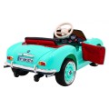 Autíčko BMW 507 Retro elektrické pre deti Zelené + Audio LED + Ovládač + Ekokoža + EVA + Pomalý štart