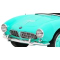 Autíčko BMW 507 Retro elektrické pre deti Zelené + Audio LED + Ovládač + Ekokoža + EVA + Pomalý štart