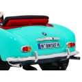 Autíčko BMW 507 Retro elektrické pre deti Zelené + Audio LED + Ovládač + Ekokoža + EVA + Pomalý štart