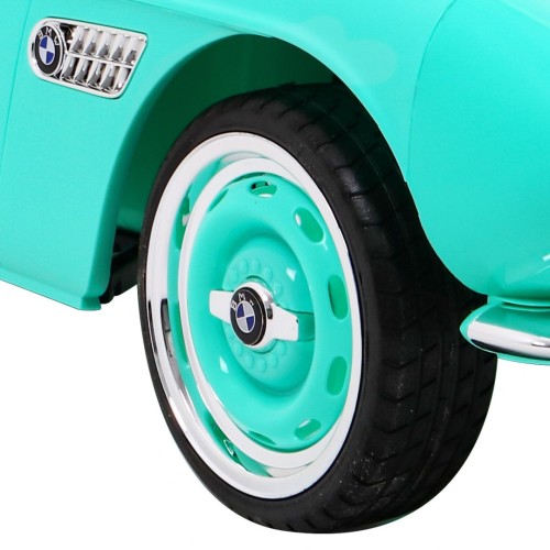 Autíčko BMW 507 Retro elektrické pre deti Zelené + Audio LED + Ovládač + Ekokoža + EVA + Pomalý štart