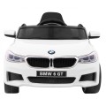 BMW 6 GT Autíčko na batériu Biele + Ovládač + Pomalý štart + EVA + Pásy + LED MP3