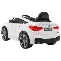 BMW 6 GT Autíčko na batériu Biele + Ovládač + Pomalý štart + EVA + Pásy + LED MP3