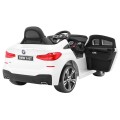 BMW 6 GT Autíčko na batériu Biele + Ovládač + Pomalý štart + EVA + Pásy + LED MP3