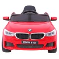 BMW 6 GT Autíčko na batériu Červené + Ovládač + Pomalý štart + EVA + Pásy + LED MP3