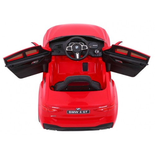 BMW 6 GT Autíčko na batériu Červené + Ovládač + Pomalý štart + EVA + Pásy + LED MP3