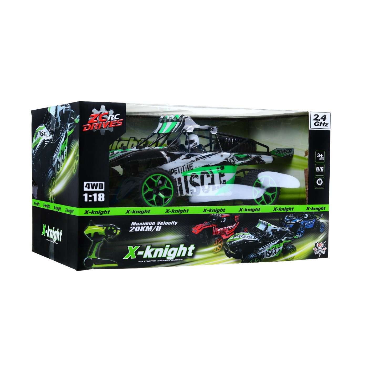 Autíčko Terénne R C 2 4G 1 18 Zelené