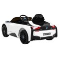 BMW I8 Lift Auto na batériu Biele + Ovládač + Pomalý štart + 3-bodové pásy + MP3 USB + LED