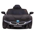 BMW I8 Lift Auto na batériu Čierne + Ovládač + Pomalý štart + 3-bodové pásy + MP3 USB + LED