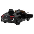 BMW I8 Lift Auto na batériu Čierne + Ovládač + Pomalý štart + 3-bodové pásy + MP3 USB + LED