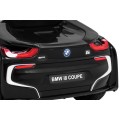 BMW I8 Lift Auto na batériu Čierne + Ovládač + Pomalý štart + 3-bodové pásy + MP3 USB + LED