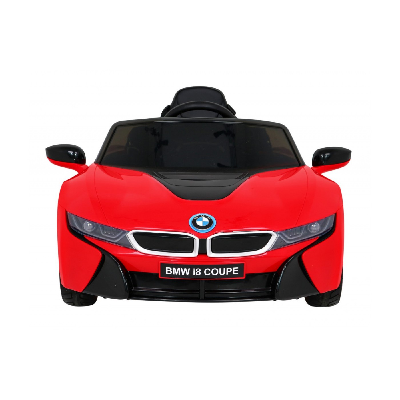 BMW I8 Lift Auto na batériu Červené + Ovládač + Pomalý štart + 3-bodové pásy + MP3 USB + LED