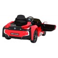BMW I8 Lift Auto na batériu Červené + Ovládač + Pomalý štart + 3-bodové pásy + MP3 USB + LED