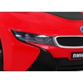BMW I8 Lift Auto na batériu Červené + Ovládač + Pomalý štart + 3-bodové pásy + MP3 USB + LED