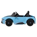 BMW I8 Lift Auto na batériu Modré + Ovládač + Pomalý štart + 3-bodové pásy + MP3 USB + LED