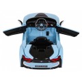BMW I8 Lift Auto na batériu Modré + Ovládač + Pomalý štart + 3-bodové pásy + MP3 USB + LED