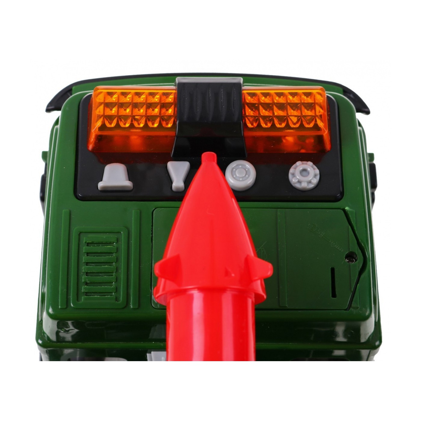 Autíčko vojenské s odpaľovaním rakiet Zvuky