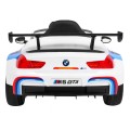 BMW M6 GT3 Auto na batériu pre deti Biele + Vetráčik + Zvuky MP3 Svietidlá + Ovládač