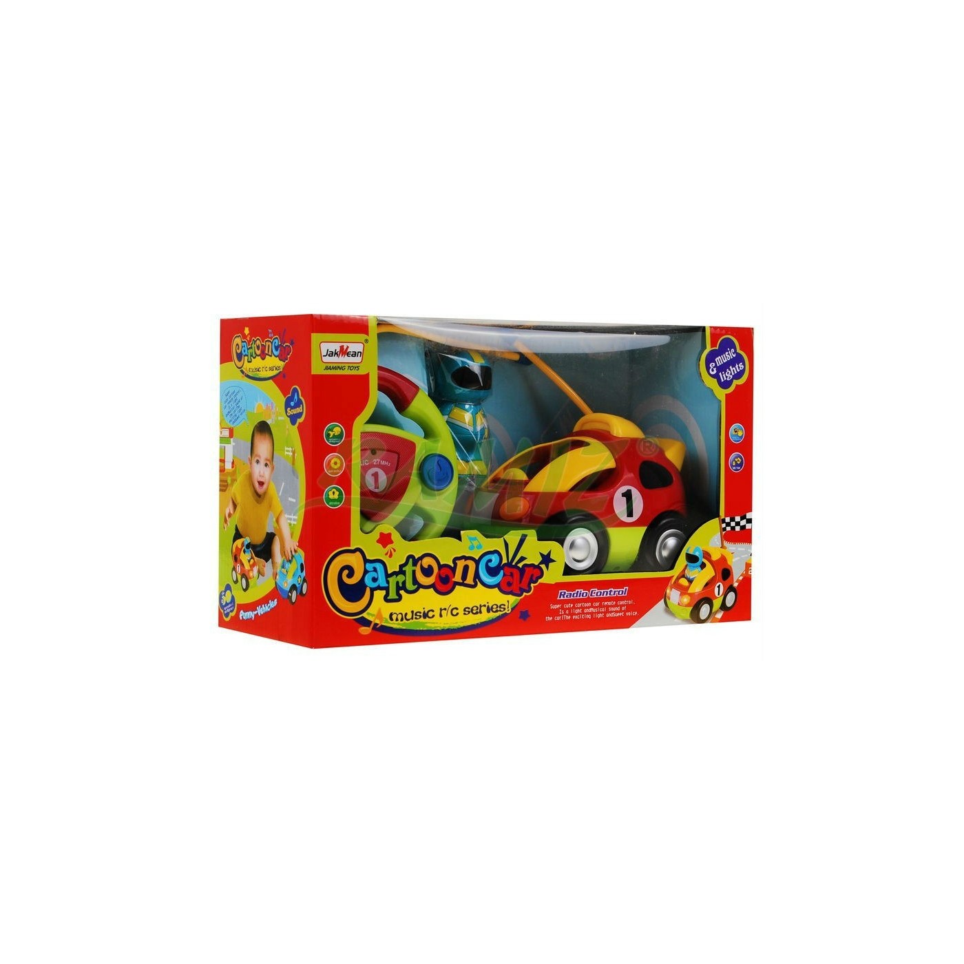 Autíčko pretekárske R C Zeleno - Červené