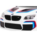 BMW M6 GT3 Auto na batériu pre deti Biele + Vetráčik + Zvuky MP3 Svietidlá + Ovládač