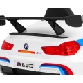 BMW M6 GT3 Auto na batériu pre deti Biele + Vetráčik + Zvuky MP3 Svietidlá + Ovládač