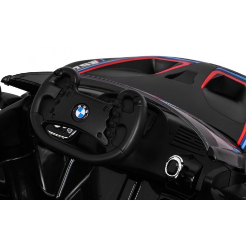 BMW M6 GT3 Auto na batériu pre deti Čierne + Vetráčik + Zvuky MP3 Svietidlá + Ovládač