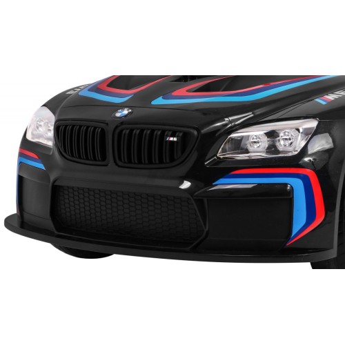 BMW M6 GT3 Auto na batériu pre deti Čierne + Vetráčik + Zvuky MP3 Svietidlá + Ovládač