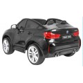BMW X6M XXL pre 2 deti Lakovaný Čierny + Ovládač + Ekokoža + Pásy + Pomalý štart + MP3 + LED