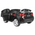 BMW X6M XXL pre 2 deti Lakovaný Čierny + Ovládač + Ekokoža + Pásy + Pomalý štart + MP3 + LED