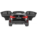 BMW X6M XXL pre 2 deti Lakovaný Čierny + Ovládač + Ekokoža + Pásy + Pomalý štart + MP3 + LED