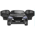 BMW X6M XXL pre 2 deti Lakovaný Čierny + Ovládač + Ekokoža + Pásy + Pomalý štart + MP3 + LED
