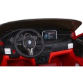 BMW X6M XXL pre 2 deti Lakovaný Červený + Ovládač + Ekokoža + Pásy + Pomalý štart + MP3 + LED