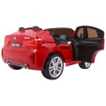BMW X6M XXL pre 2 deti Lakovaný Červený + Ovládač + Ekokoža + Pásy + Pomalý štart + MP3 + LED