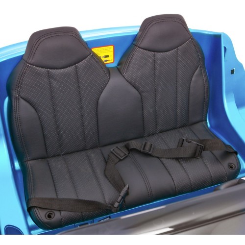 BMW X6M XXL pre 2 deti Lakovaný Modrý + Ovládač + Ekokoža + Pásy + Pomalý štart + MP3 + LED
