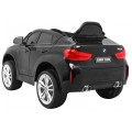 BMW X6M Elektrické Autíčko pre deti Čierne + Ovládač + EVA + Pomalý štart + Panel audio + LED