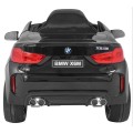 BMW X6M Elektrické Autíčko pre deti Čierne + Ovládač + EVA + Pomalý štart + Panel audio + LED