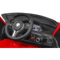 BMW X6M Elektrické Autíčko pre deti Červené + Ovládač + EVA + Pomalý štart + Panel audio + LED