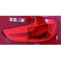 BMW X6M Elektrické Autíčko pre deti Lakované Červené + Ovládač + EVA + Pomalý štart + Audio + LED