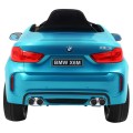 BMW X6M Elektrické Autíčko pre deti Lakované Modré + Ovládač + EVA + Pomalý štart + Audio + LED