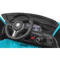 BMW X6M Elektrické Autíčko pre deti Lakované Modré + Ovládač + EVA + Pomalý štart + Audio + LED