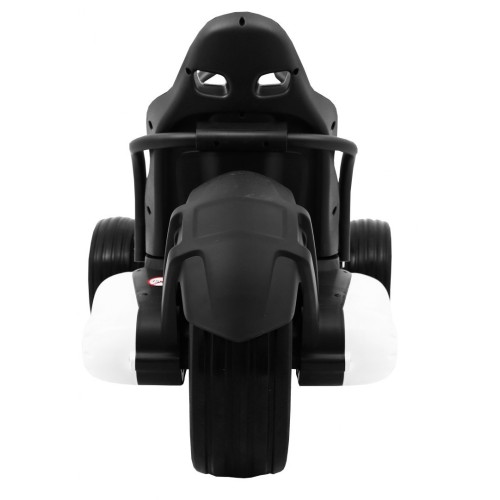 Motokára na batériu Bolid XR-1 pre deti Biely + Nastaviteľný volant + Profilované sedadlo