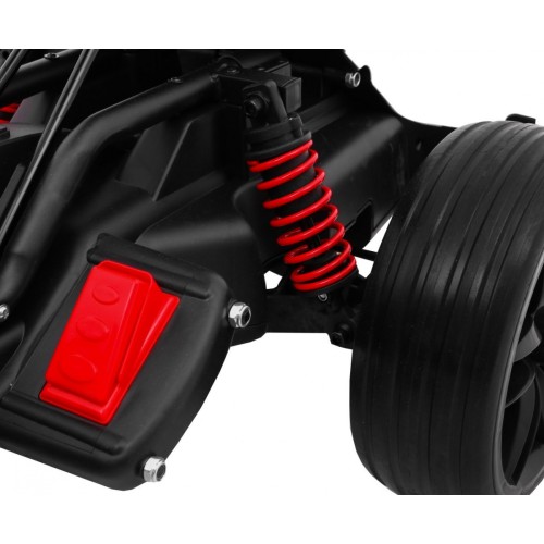 Motokára na batériu Bolid XR-1 pre deti Biely + Nastaviteľný volant + Profilované sedadlo